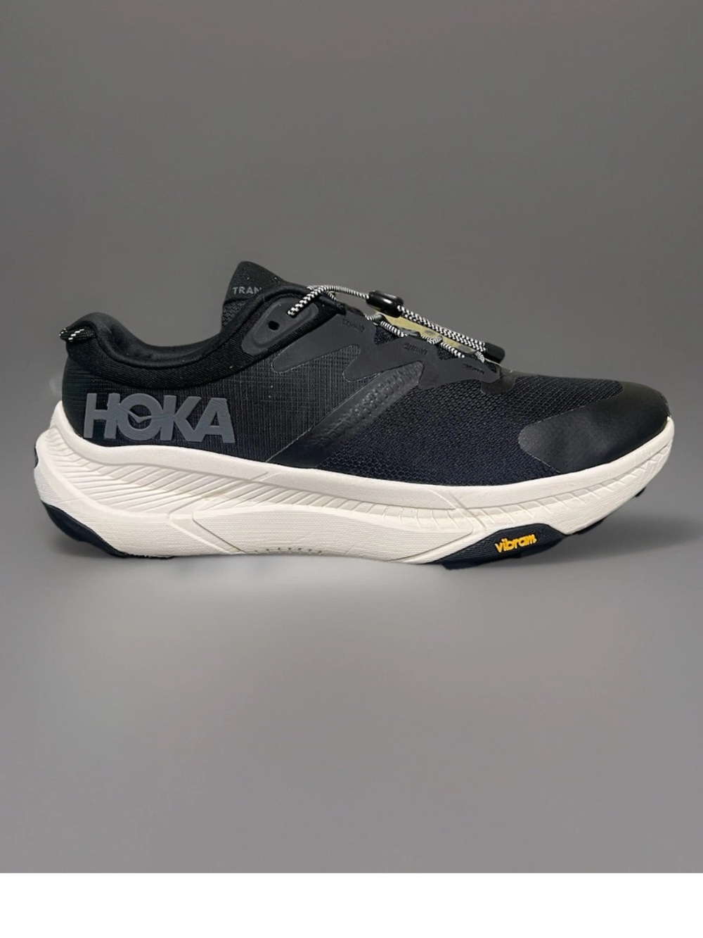 Hoka One One Transport Men's Wide Sneakers  Black/Alabaster Size 9(2E)